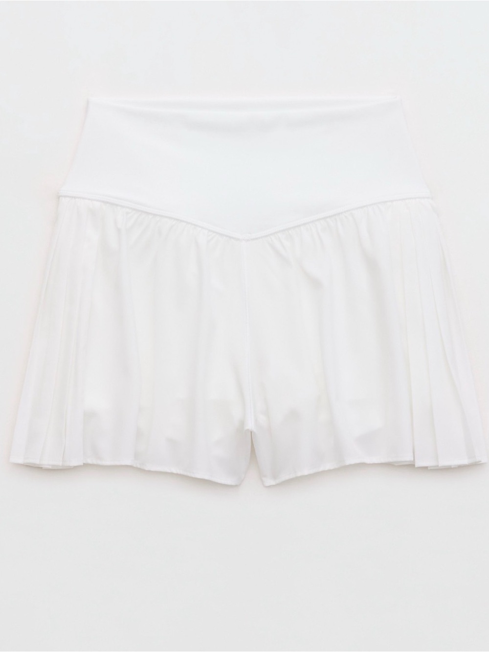 Aerie Pleated White Short